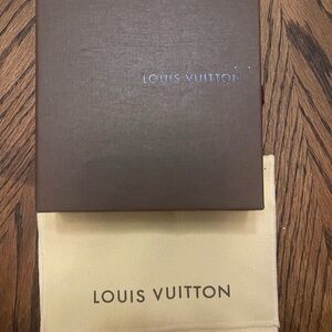 Louis Vuitton Chocolate Brown Box with Ivory Dust Bag